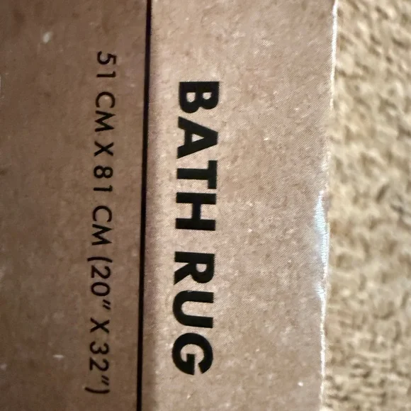 Wrangler Brown, Coral and White Bath Rug - Picture 3 of 3